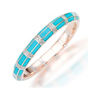 Picchiotti Xpandable™ Diamonds & Turquoise Bracelet